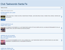 Tablet Screenshot of clubtaekwondosantafe.blogspot.com