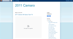 Desktop Screenshot of 2011-camaro-pic.blogspot.com