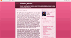 Desktop Screenshot of hersheihbeibeh.blogspot.com