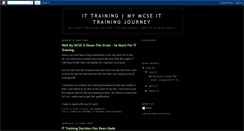 Desktop Screenshot of ittrainingme.blogspot.com