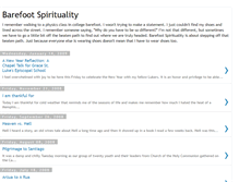 Tablet Screenshot of barefootspirituality.blogspot.com