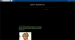 Desktop Screenshot of kate-gosselin-biography.blogspot.com