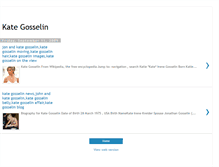Tablet Screenshot of kate-gosselin-biography.blogspot.com