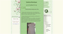 Desktop Screenshot of hadaluzboutique.blogspot.com