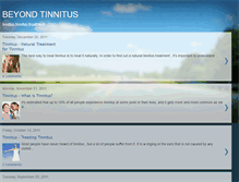 Tablet Screenshot of beyondtinnitus.blogspot.com