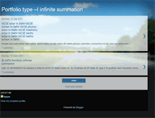 Tablet Screenshot of portfoliotypeinfinitesummation.blogspot.com