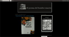 Desktop Screenshot of elpoemadelhombremuerto.blogspot.com