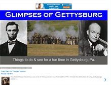 Tablet Screenshot of gettysburgglimpses.blogspot.com