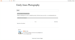 Desktop Screenshot of emilyjonesphotography.blogspot.com