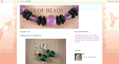 Desktop Screenshot of aboxofbeads.blogspot.com