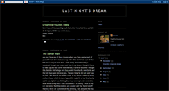 Desktop Screenshot of bell-lastnightsdream.blogspot.com