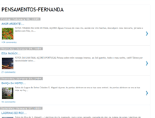 Tablet Screenshot of pensamentosfernanda.blogspot.com