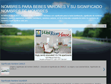 Tablet Screenshot of nombresparabebesvarones.blogspot.com