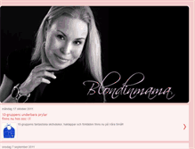 Tablet Screenshot of blondinmama.blogspot.com