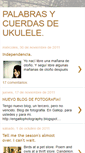 Mobile Screenshot of palabrasycuerdasdeukulele.blogspot.com