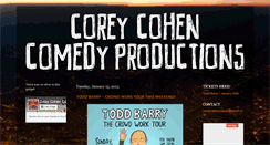 Desktop Screenshot of coreycohen.blogspot.com