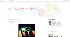Desktop Screenshot of myfashionotebook.blogspot.com