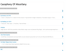 Tablet Screenshot of cacophonyofmiscellany.blogspot.com