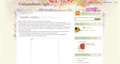 Desktop Screenshot of cocinandotelolight.blogspot.com