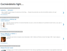 Tablet Screenshot of cocinandotelolight.blogspot.com