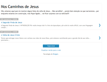 Tablet Screenshot of noscaminhosdejesus.blogspot.com