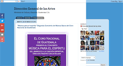 Desktop Screenshot of direcciondelasartes.blogspot.com