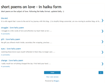 Tablet Screenshot of love-poems-haiku.blogspot.com