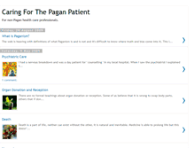 Tablet Screenshot of caringforthepaganpatient.blogspot.com