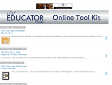 Tablet Screenshot of chefeducatortoday.blogspot.com