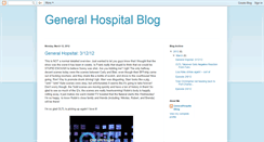 Desktop Screenshot of generalhospitalblog.blogspot.com