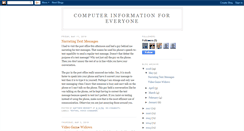 Desktop Screenshot of computerinformationforeveryone.blogspot.com