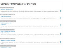 Tablet Screenshot of computerinformationforeveryone.blogspot.com