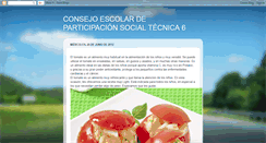 Desktop Screenshot of consejoescolartec6.blogspot.com