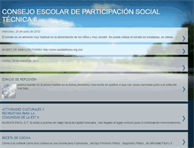 Tablet Screenshot of consejoescolartec6.blogspot.com