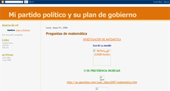 Desktop Screenshot of partido-politico.blogspot.com