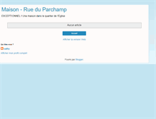 Tablet Screenshot of maison-rue-du-parchamp.blogspot.com