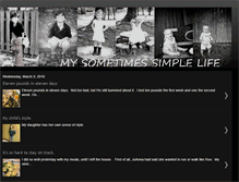 Tablet Screenshot of mysometimessimplelife.blogspot.com