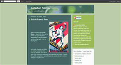 Desktop Screenshot of canadianpublius.blogspot.com