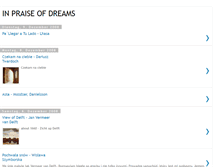 Tablet Screenshot of in-praise-of-dreams.blogspot.com