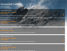 Tablet Screenshot of invetsmentcatalyst.blogspot.com