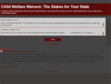 Tablet Screenshot of childwelfarewaivers.blogspot.com