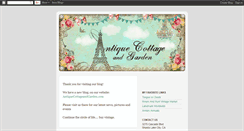 Desktop Screenshot of antiquecottageandgarden.blogspot.com