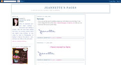 Desktop Screenshot of jeannettespages.blogspot.com