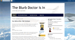 Desktop Screenshot of blurbdoctor.blogspot.com