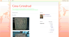 Desktop Screenshot of ginagrindrud.blogspot.com