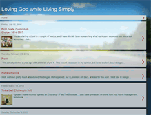 Tablet Screenshot of lovinggodwhilelivingsimply.blogspot.com