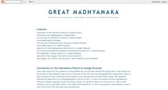 Desktop Screenshot of mahamadhyamaka.blogspot.com