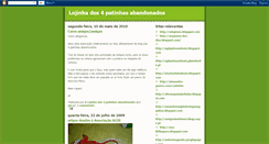 Desktop Screenshot of lojinhados4patinhasabandonados.blogspot.com