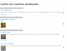 Tablet Screenshot of lojinhados4patinhasabandonados.blogspot.com