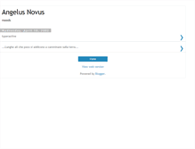 Tablet Screenshot of angelusnovus.blogspot.com